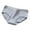 Gray, variant on ShomPort Cotton Panties for Women Soft Mid Waist Briefs Basic Solid Color Hipster Underwear