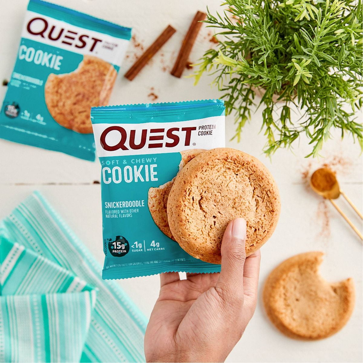 Quest Nutrition Protein Cookie - Snickerdoodle - 4pk - Pack of 2