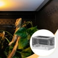 thumbnail image 1 of Tanque plegable transparente para reptiles, hábitat para lagartos, caja ventilada multiusos para geckos y tortugas con cubierta deslizante, 41,8 x 30 Blanco, 1 of 10