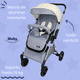thumbnail image 3 of Carriola Para Bebé Reversible Plegable Tremiti Multiposiciones IBaby gris, 3 of 10