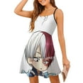 thumbnail image 1 of Shoto Todoroki Chibi Robe Évasée Nœud Mode Grande Taille Robe Ample Shoto Todoroki Chibi Manches Shoto, 1 of 5