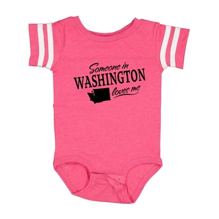 

Inktastic Someone in Washington Loves Me Gift Baby Boy or Baby Girl Bodysuit