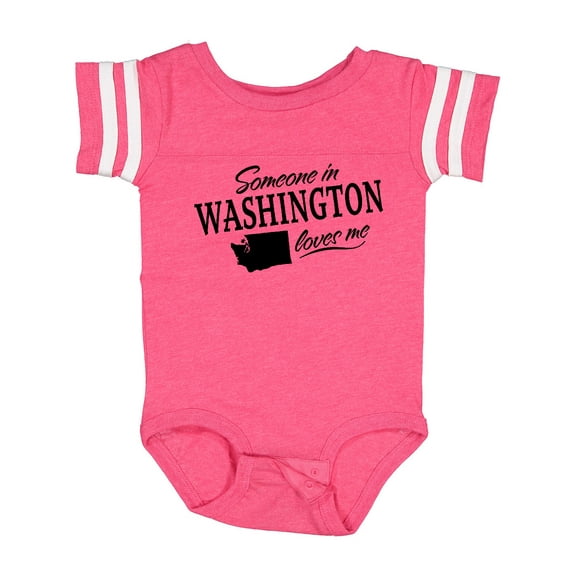 Inktastic Someone in Washington Loves Me Boys or Girls Baby Bodysuit