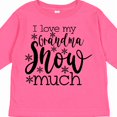 thumbnail image 4 of Inktastic I Love My Grandma Snow Much Boys or Girls Long Sleeve Toddler T-Shirt, 4 of 5