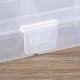 thumbnail image 5 of Contenedor Organizador de plástico Transparente, Divisor Ajustable de 36 Rejillas Caja de Almacenamiento extraíble para clasificar Pendientes Anillos Cuentas Joyería Ecomeon no, 5 of 6