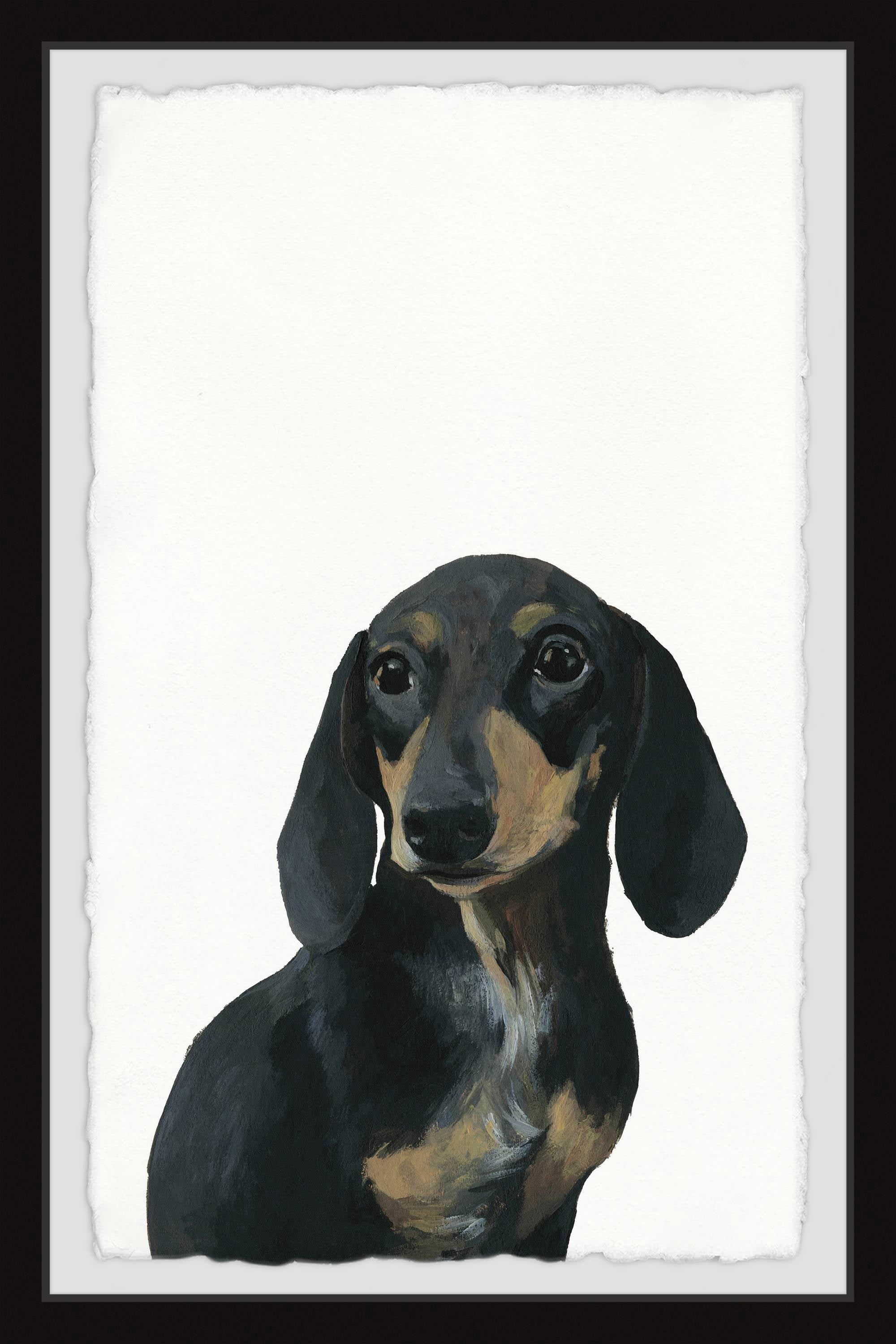 Marmont Hill "A Lonely Dog" Framed Painting Art Print, 16.00" x 1.50"