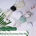thumbnail image 3 of 1 Box Cable Organizer Flexible  Mini Earphone Data Cord Clip Wire Winder for Desktop, 3 of 8