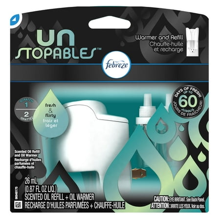 Unstopables Fresh Pluggable Scented Oil Refill with Warmer Air Freshener (1 Count, 0.87 Oz)