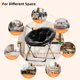 thumbnail image 5 of Yeshouse Silla de piso plegable extragrande con asiento de felpa antideslizante para adolescentes y adultos, ideal para dormitorio o sala de estar, 5 of 9