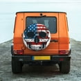 thumbnail image 6 of Yiaed American Flag Skull Print Print Tire Wheel Cover, tire covers for trailers,rv wheel covers,rv tire covers, camper tire covers,tire covers for cars-15 inch, 6 of 6