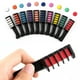 thumbnail image 5 of Tiza para el cabello de 10 colores para niñas lavable para el Día de los , para regalos de Color de cabello DIY usos amplios tinte de Color shamjiam Peine de tiza para el cabello, 5 of 9