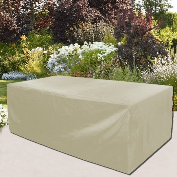 Funda para muebles de tela Oxford 210D, funda impermeable para exteriores, para jardín, para mesa de patio y silla, funda antipolvo, funda combinada para mesa y silla