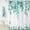 Teal Blue and Gold, variant on Teal Eucalyptus Leaves Shower Curtain, Teal Blue and Gold Watercolor Leaves Botanical Plants Bathroom Curtain Waterproof Fabric Machine Washable with Hooks, 36" Wx72 L