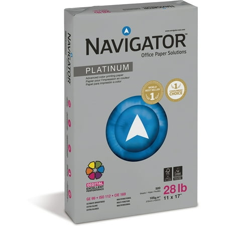 Navigator, SNANPL1728, Soporcel Platinum Digital Printing Paper, 5000 / Carton, White