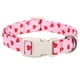thumbnail image 2 of Collar ajustable con diseño de corazón para mascotas, bonito collar para el Día de San Valentín para perros pequeños, medianos y gatos, accesorios de moda para mascotas, collar de poliéster para masco, 2 of 7