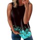 thumbnail image 1 of Playeras,Blusas y Tops,Ropa para Mujer Tank Top Para Mujeres Workout Camiseta de verano sin mangas con cuello redondo y estampado de mujer Camiseta sin mangas para mujer Camis (Sky Blue, L), 1 of 6