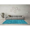 thumbnail image 3 of Ahgly Company Indoor Square Abstract Light Blue Contemporary Area Rugs, 4' Square, 3 of 4