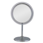 Angle View: SA35 Zadro Surround Light Pedestal Vanity Mirror with 5x Magnification