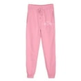 thumbnail image 4 of successthop Womens Sweatpants with Pockets Fleece Pants with Pockets Printed Elastic Sportpants Drawstring Trousers Pink, 4 of 4