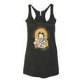 thumbnail image 2 of Wild Bobby Betty Boop Good Vibes Only Betty Boop Tri-Blend Racerback Tank Top, Vintage Black, Large, 2 of 5