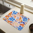 thumbnail image 5 of Dish Drying Mat Absorbent Dish Drainer Kitchen Counter 23.6x19.7inch Dish Drying Pad for Countertops Sinks Draining Racks Hand-painted Watercolor Floral, 5 of 9