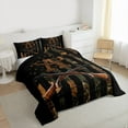 thumbnail image 3 of Feelyou Brown Initial A Letter Bedding Set, Rustic Western Plant Twin Comforter Sets, 2pcs, 3 of 8