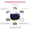 thumbnail image 6 of Sofa Cover Stretch Couch Cover Sofa Slipcovers for 2 Cushion Couch with 1 Free Pillow Case (2 Seater Sofa 130-170cm), 6 of 8