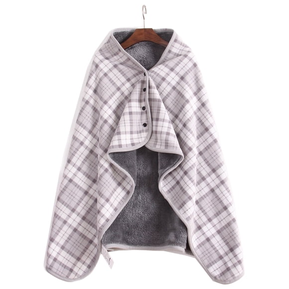 Mantón de moda Advancent a cuadros para Mujer gris 80*130cm