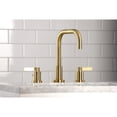 thumbnail image 2 of Kingston Brass FSC8933NDL NuvoFusion Widespread Bathroom Faucet with Brass Pop-up, Brushed Brass, 2 of 5