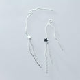 thumbnail image 3 of K-KED 925 Sterling Silver Star Drop Dangle Pull Through Earrings Threader, 3 of 7
