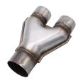thumbnail image 3 of Adaptador de tubo de ,Adaptador de tubo de en Y simple de 3" y doble de 2,5",Reemplazo universal de acero inoxidable de primera calidad,Accesorios para coche Fácil instalación, 3 of 8