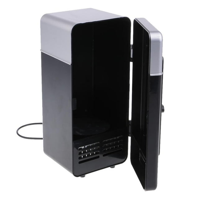 funtasica Small USB Fridge Universal Warmer and 5V Travel Refrigerator Freezer Multifunction Black