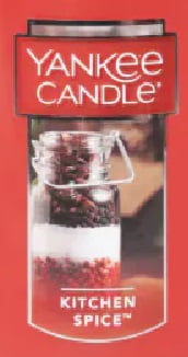 Yankee Candle Kitchen Spice Medium 1-Wick Single Jar, 12 oz