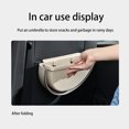 thumbnail image 6 of QTBIUQ Kitchen Hanging Folding Trash Can, Wastebasket Suitable For Bathroom Cabinet Door Toilet Garbage Can Beige, 6 of 6