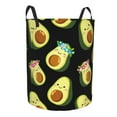 thumbnail image 2 of Fotbe Flowers Avocado Laundry Basket with Handles, Waterproof Large Laundry Hamper, Wash Bag for Corner Dorm, Rolling Laundry Basket with Handles-Small, 2 of 8