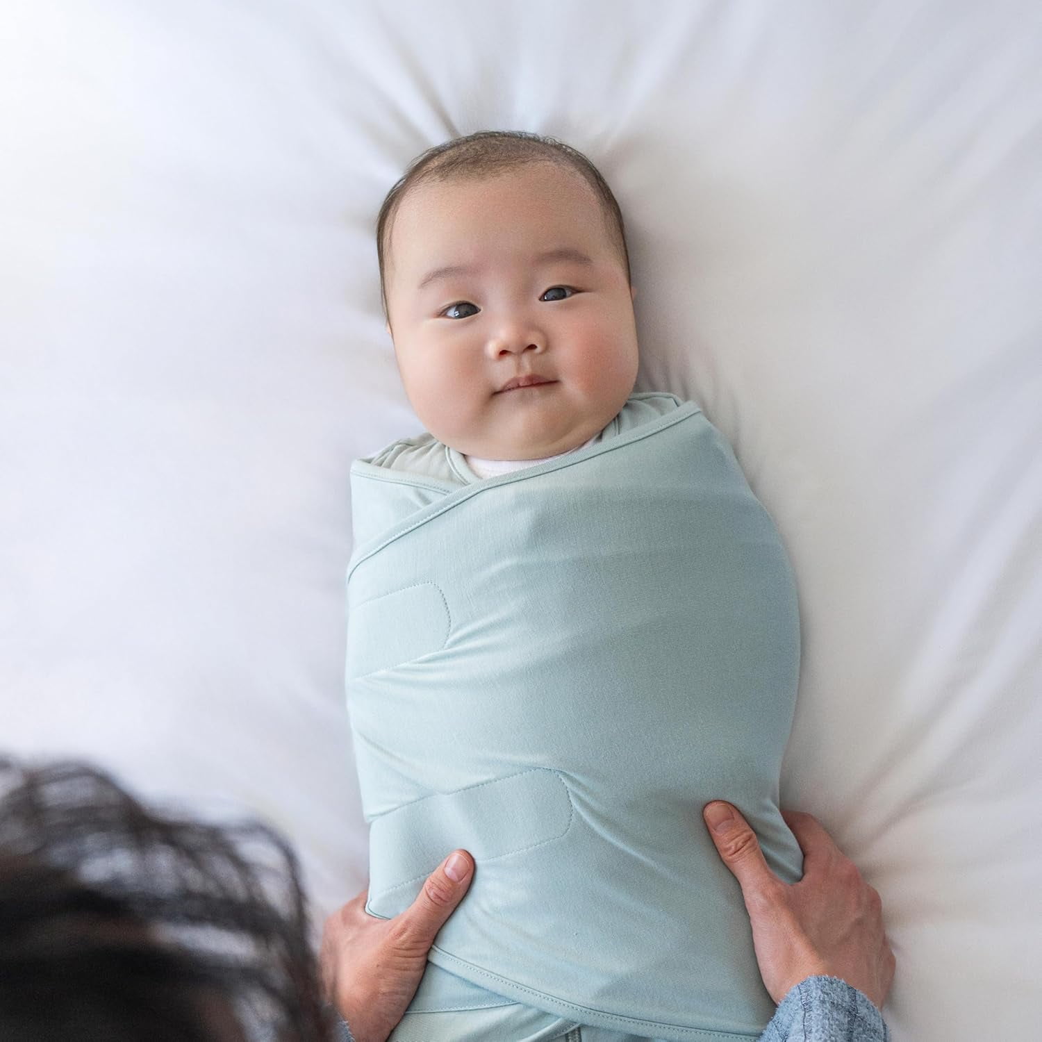 HALO SleepSack SuperSoft 3-Way Baby Swaddle Wearable Blanket, Newborn, CalmSage