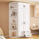 thumbnail image 2 of Modern Bedroom Wardrobe Nordic Cube Clothing Organizer Korean Style Wooden Wardrobe Minimalist Summer Ropero Trendy Furniture My Lux Decor Round, 2 of 30