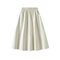 thumbnail image 5 of new retro style mid-length skirt for women spring and autumn high waist A-line long elegant skirt-Gray-One Size, 5 of 7