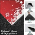 thumbnail image 3 of Red Christmas Snowflake Pattern Kitchen Rugs Sets Of 3,Kitchen Runner Rugs Non Skid Washable,Decorative Kitchen Floor Mats for Kitchen,Sink,Laundry,17"x30"+ 17"x47" + 17"x59", 3 of 6