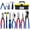 11 Piece, variant on 6-Piece Tool Set with Case, 8.8” Long Nose, Slip Joint Pliers,5” Needle Nose, 5" Flush Cutter, Rubber Mallet for Repairing & Home Use