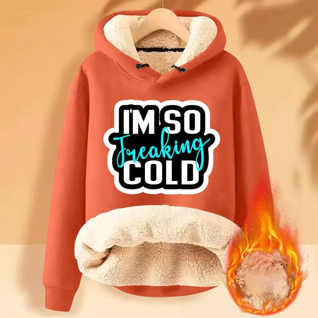 DPTALR Sweat à Capuche d'Hiver Chaud pour Femmes avec Poche Manches Longues
