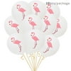 Hawaii Party Decorated Pineapple Flamingo Turtle Leaves Latex Balloons 10pcs