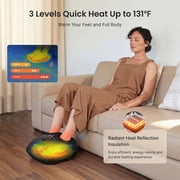 RENPHO Foot Massager with Heat, Shiatsu Foot Massager Machine for Neuropathy Pain and 10 Air Compression, FSA HSA Eligible, Gifts for Women Men