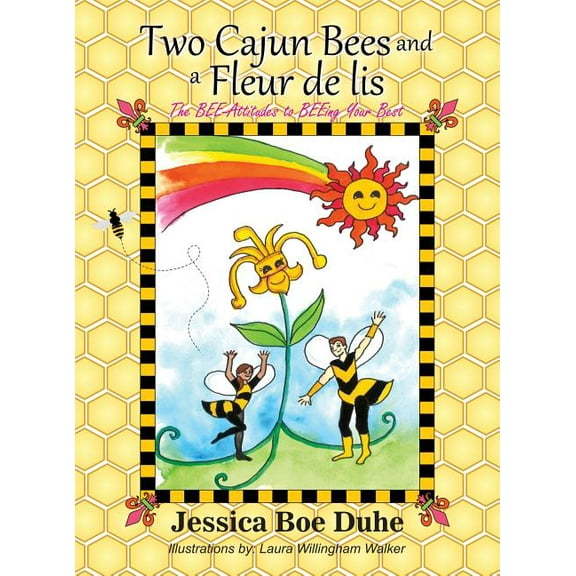 Two Cajun Bees and a Fleur de lis, (Hardcover)