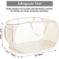 thumbnail image 2 of HEETLY 76L Collapsible Laundry Basket, Pop Up Mesh Laundry Hamper with Handles, Reinforced Steel Ring & Upgraded Durable Material, Foldable Laundry Basket for Dorm Travel Bathroom, 2 of 6