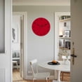 thumbnail image 4 of Wall Clock Red Clocks PVC Silent Non-Ticking Battery Operated Decorative Solid Color Round Clock for Home Living Room Kitchen Bedroom Office School Wall Decor 10 Inch, 4 of 9