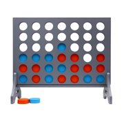Tailgating Pros Premium Giant Four in a Row with Carrying Case - Jumbo Oversized Outdoor Yard Game - Connect Multiple Pucks in a Row to Win - Many Puck Colors Available!