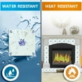 thumbnail image 4 of Mi Alma Removable Vinyl Blue Floral Backsplash Tile Stickers, 24pcs, 4 of 8