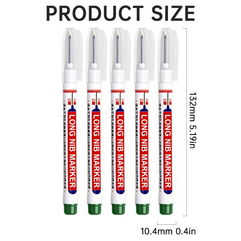 CMrtew 5Pcs 10ml Deep Reach Markers Long Nose Marker Waterproof