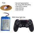 thumbnail image 3 of FANZC-3 .7V Pile 1500mah pour Manette Sans Fil Sony PS4 Remplacement de Pile (CUH-ZCT2U,CUH-ZCT2E,CUH-ZCT2A 2016 et Modèles Plus Récents), dualshock 4, PlayStation 4, gen 2, Nouvelle Version, Petite Prise, 3 of 4